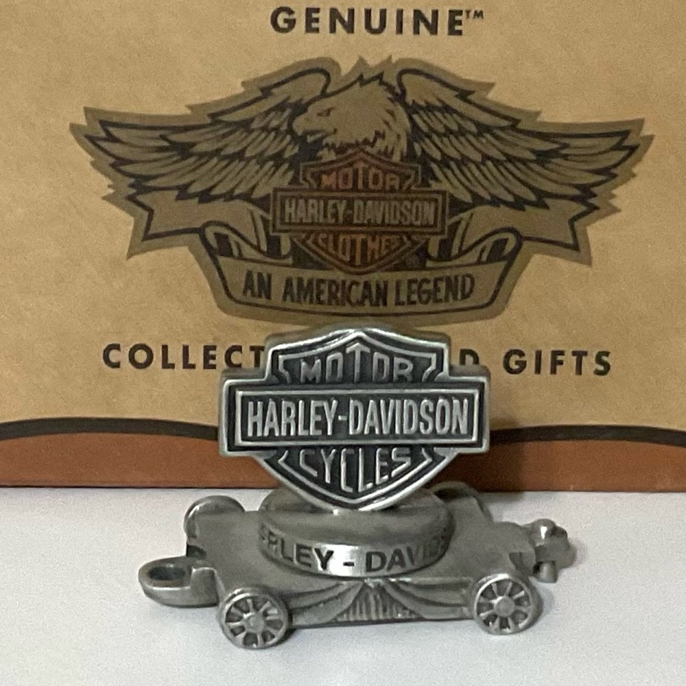 2002 Harley Davidson Mini Pewter Bar & Shield Boxcar Train 97924-03V #2128/2500
